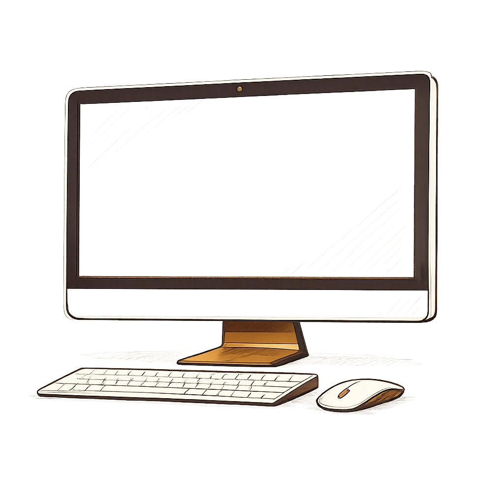 Desktop website presentation